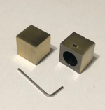 Наконечники "Куб Ост" кованых карнизов для штор d16 мм, цвет бронза