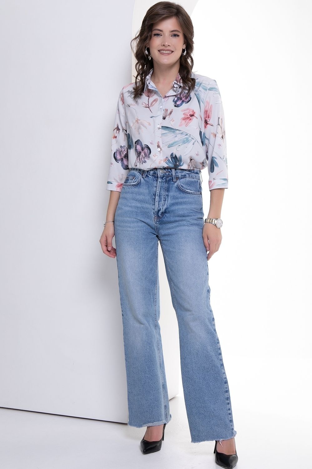 Рубашка Стиль Жаклин (акварель, нью) Diolche