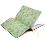 НОВИНКА! Блокнот "Тотемные животные" в клетку А5 128 листов, гибкая обложка из экокожи (цвет коричневый) с блинтовым тиснением рисунка по полю