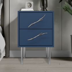 Тумба Арт Колор matte Стайл Сильвер Королевский синий матовый