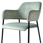 Стул wendy, велюр, серо-зеленый