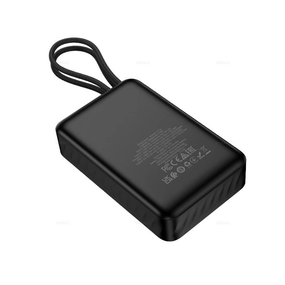 Hoco J171A Edge 22.5W+PD20W универсальный портативный аккумулятор с 2 кабелями(20000mAh)