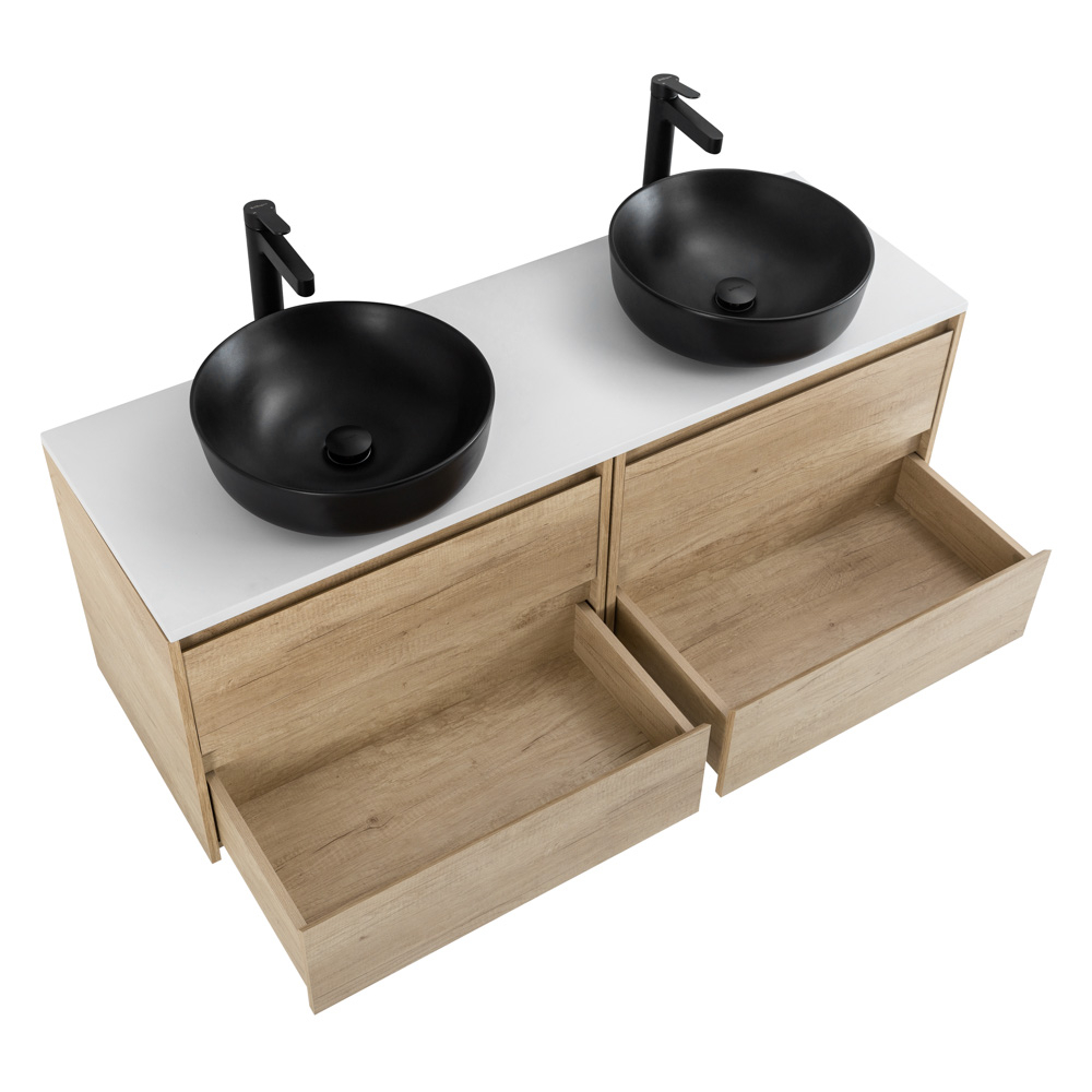 Мебель для ванной комнаты со столешницей BelBagno KRAFT-1200 Rovere Nebrasca Nature