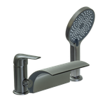 Смеситель GANZER GZ24033-G на борт ванны, графит