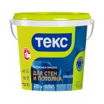 ТЕКС Краска в/д для стен и потолков латексная, класс УНИВЕРСАЛ глубокоматовая, белая (1,5кг)