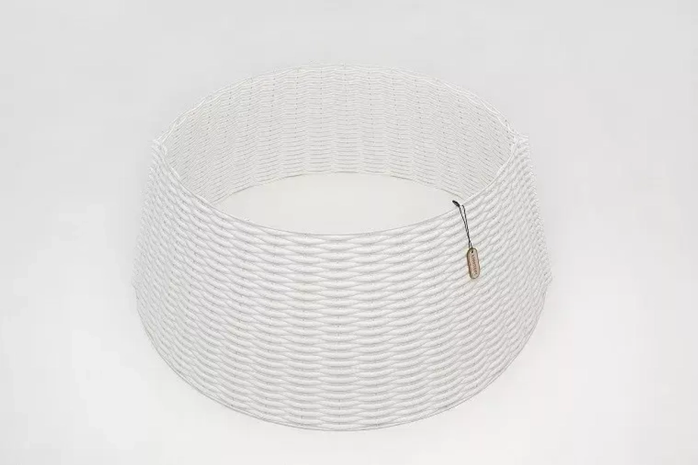 Корзина под елку Люкс Палермо 87 см., разборная, белый, ЕлкиТорг (87-223)