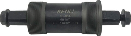 Каретка Kenli KL-08A резьба BC 1,37"x24T L/R, пром. подшипники, L:BB68*122,5 мм, сталь BB-KL-08A-68/