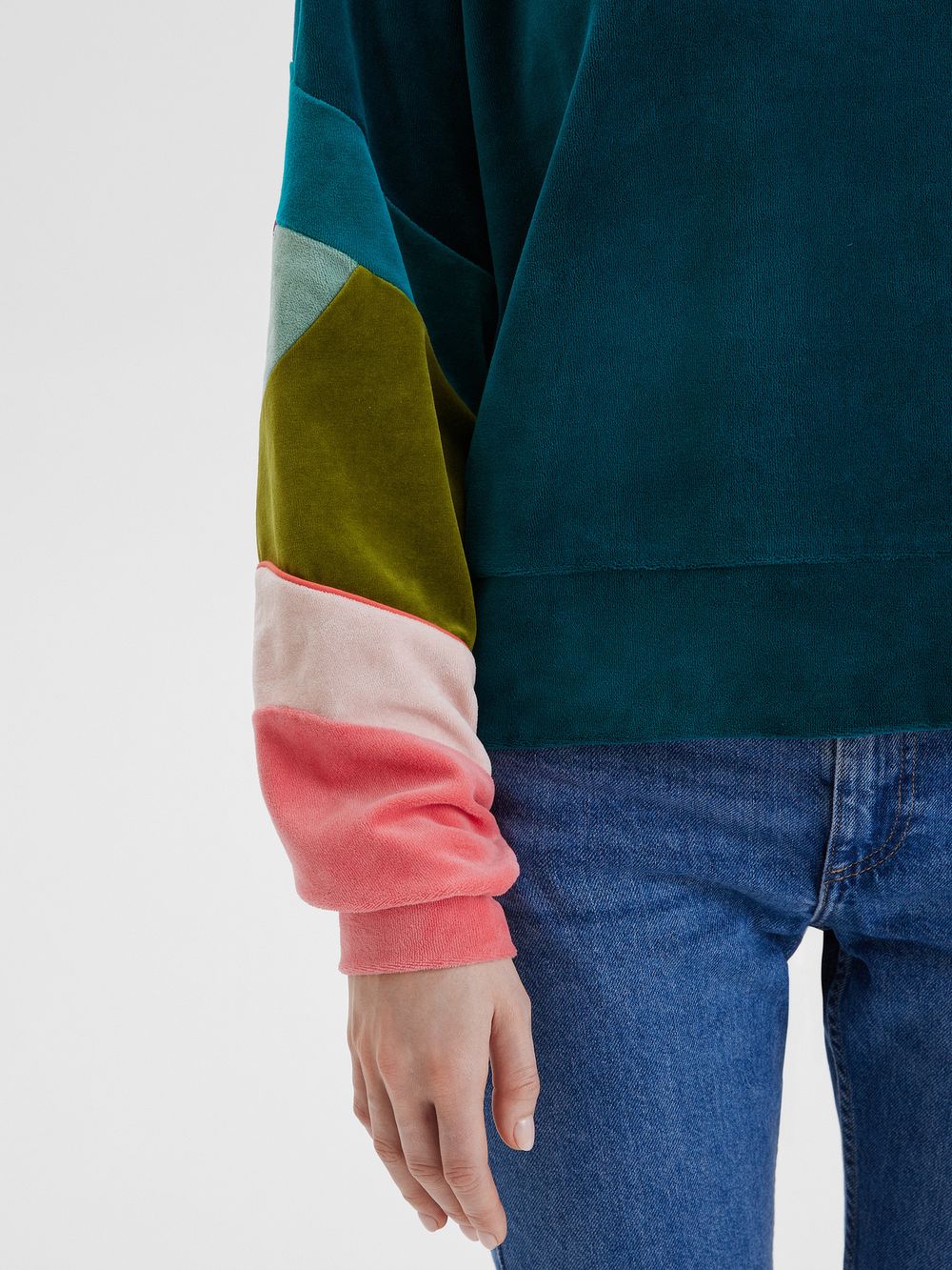 Свитшот "Бабочка"  изумруд