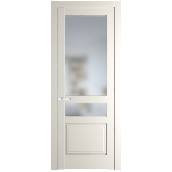 Межкомнатная дверь эмаль Profil Doors 3.5.4PD перламутр белый стекло матовое