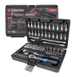 Набор инструмента 57пр. 1/4''(6-гран.)(4-14мм)(E4-E10) Forsage F-2571-5