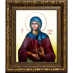 Аглаида Римская праведная. Икона на холсте.
