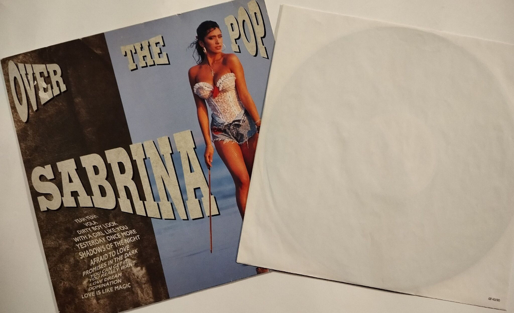 Винтажная виниловая пластинка LP Sabrina Over The Pop (Italy 1991)