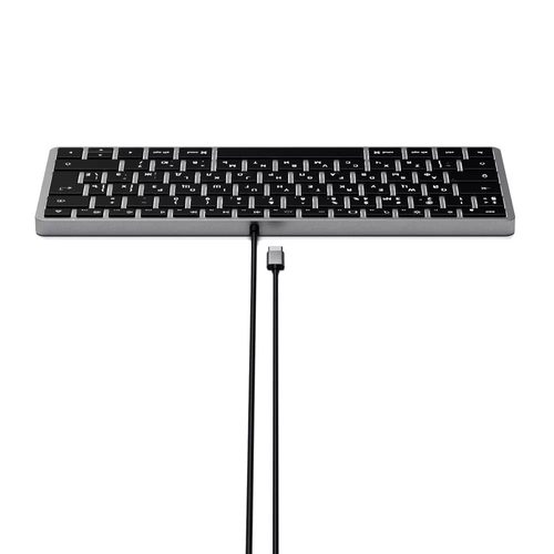 Клавиатура Satechi Slim W1 USB-C Wired Keyboard-RU. Раскладка - Русская. Цвет- Серый космос.