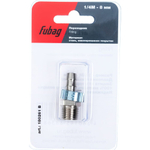 Переходник стальной Fubag 180261 B елочка 8 мм с обжимным кольцом 8х13 мм