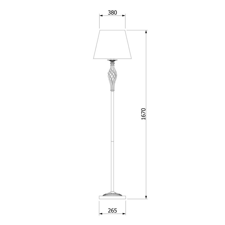 Торшер Eurosvet 01003/1 античная бронза