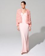 Кардиган с вышивкой ручной работы стеклянным бисером