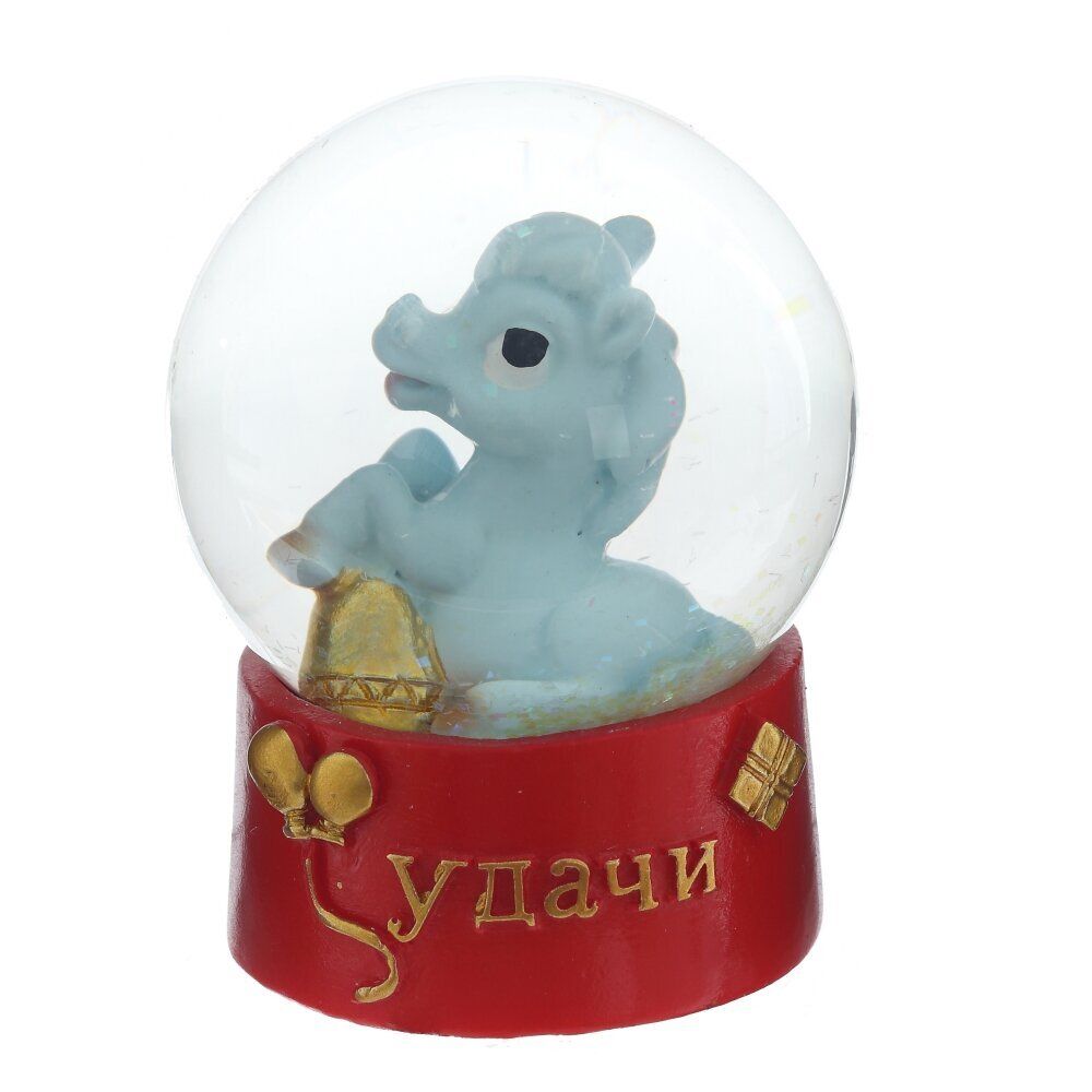 GAEM Фигурка декор в стекл шаре "Лошадка", L6 W6 H8 см, 2в.