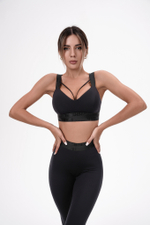 Женский спортивный топ NEBBIA 844 Women's Padded Sports Bra INTENSE Iconic Black
