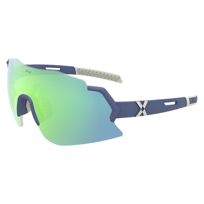 Спортивные очки с диоптриями HILX Savage 2.0 Matt Blue Warm Grey / Green Lens