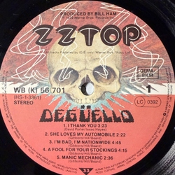 Виниловая пластинка ZZ Top - Deguello LP
