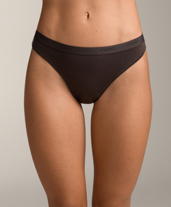 OYSHO Набор из 3 пар трусов-бразильяно из хлопковой смеси, лиловый