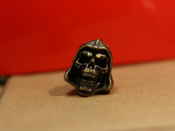 Темлячная бусина "Капюшон", желтый метал