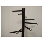 Вешалка-стойка "Мажор-3", 1,75 м, основание 37х37 см, 8 крючков, металл, черная