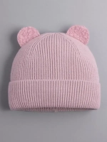 Шапка для девочки с ушками осенняя