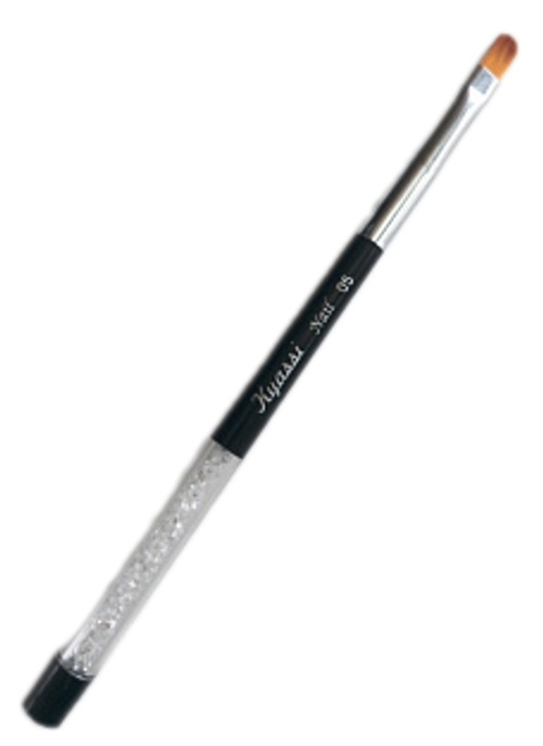 Кисть с кристаллами овальная №6