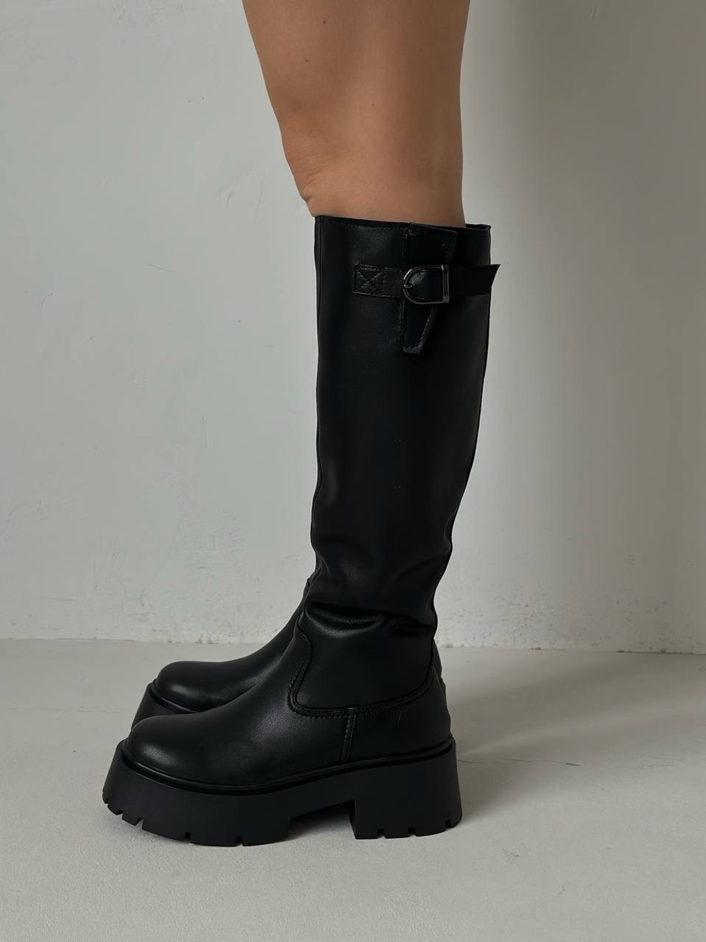 Сапоги из натуральной кожи Подклад :Натуральная шерсть