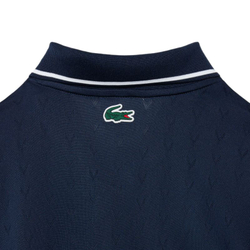 Мужское теннисное поло Lacoste Ultra Dry Heritage Tennis - navy blue