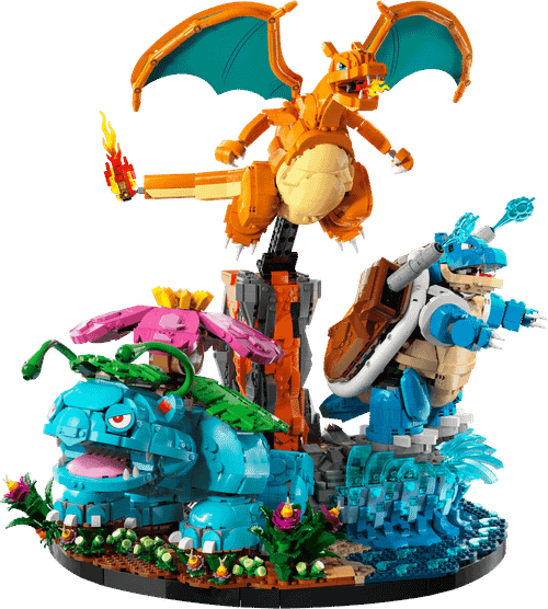 Конструктор LEGO Pokemon 72153 Venusaur, Charizard and Blastoise