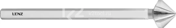 Зенковка 90°, 25 мм, HSS-XE, трёхгранный длинный хвостовик, LENZ, арт. LZSK-21250
