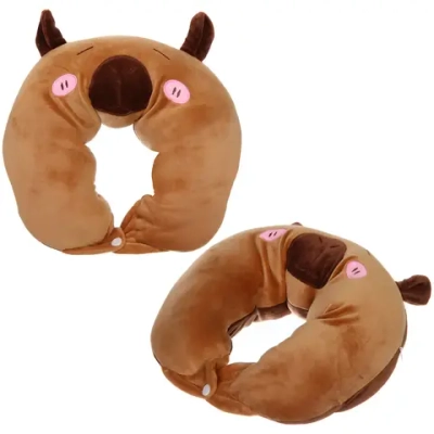 Подушка дорожная «TRIP - Cutie», капибара, цвет коричневый