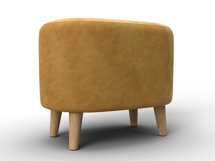 Пуф 003, BRUT 10 желтый, Велюр, 132495