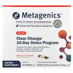 Metagenics, Clear Change®, 10-дневная программа детоксикации, ваниль, набор из 4 предметов