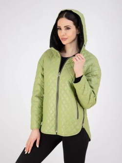 Куртка кожаная двухсторонняя с капюшоном демисезон