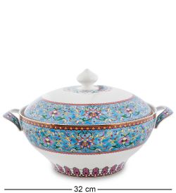 Pavone JK-174 Столовый сервиз 27 пр. на 6 перс. «Арабески» (Arabesca Blue  )