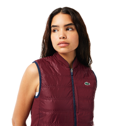 Женская теннисная жилетка Lacoste Sport Reversible Golf Vest - navy blue/bordeaux