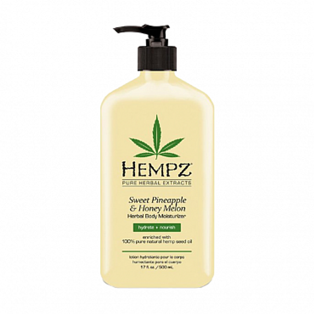 Молочко для тела увлажняющее "Ананас и Медовая Дыня" Hempz Sweet Pineapple & Honey Melon Herbal Body Moisturizer 500 мл