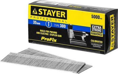 STAYER тип 18GA (47/300/F), 35 мм, 5000 шт, гвозди для нейлера, Professional (31530-35)