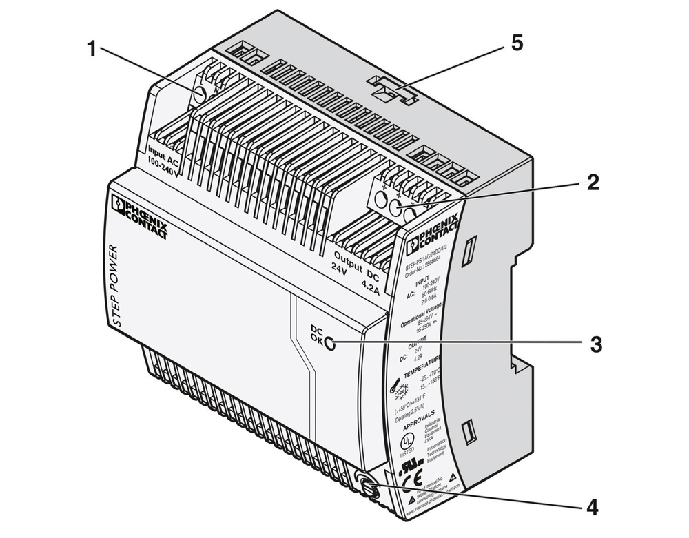 2868664 - STEP-PS/ 1AC/24DC/4.2 - Источники питания