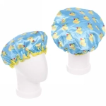 Шапочка для душа «Ультрамарин - Bliss Daphne», d-24 см (двухсторонняя, внутренний слой EVA)