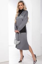 Платье "Спорт шик" (серое) П8514 LT Collection