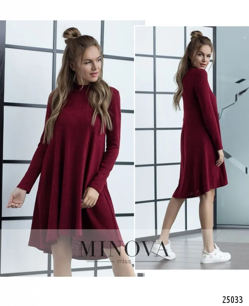 Платье 3105-бордо Minova