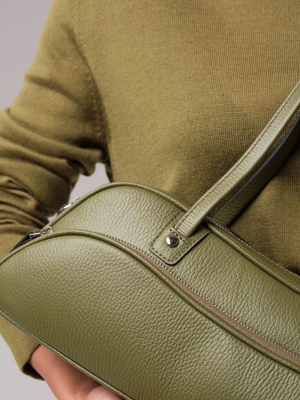 Женская кожаная сумка DBR 31186 зеленая водоросль