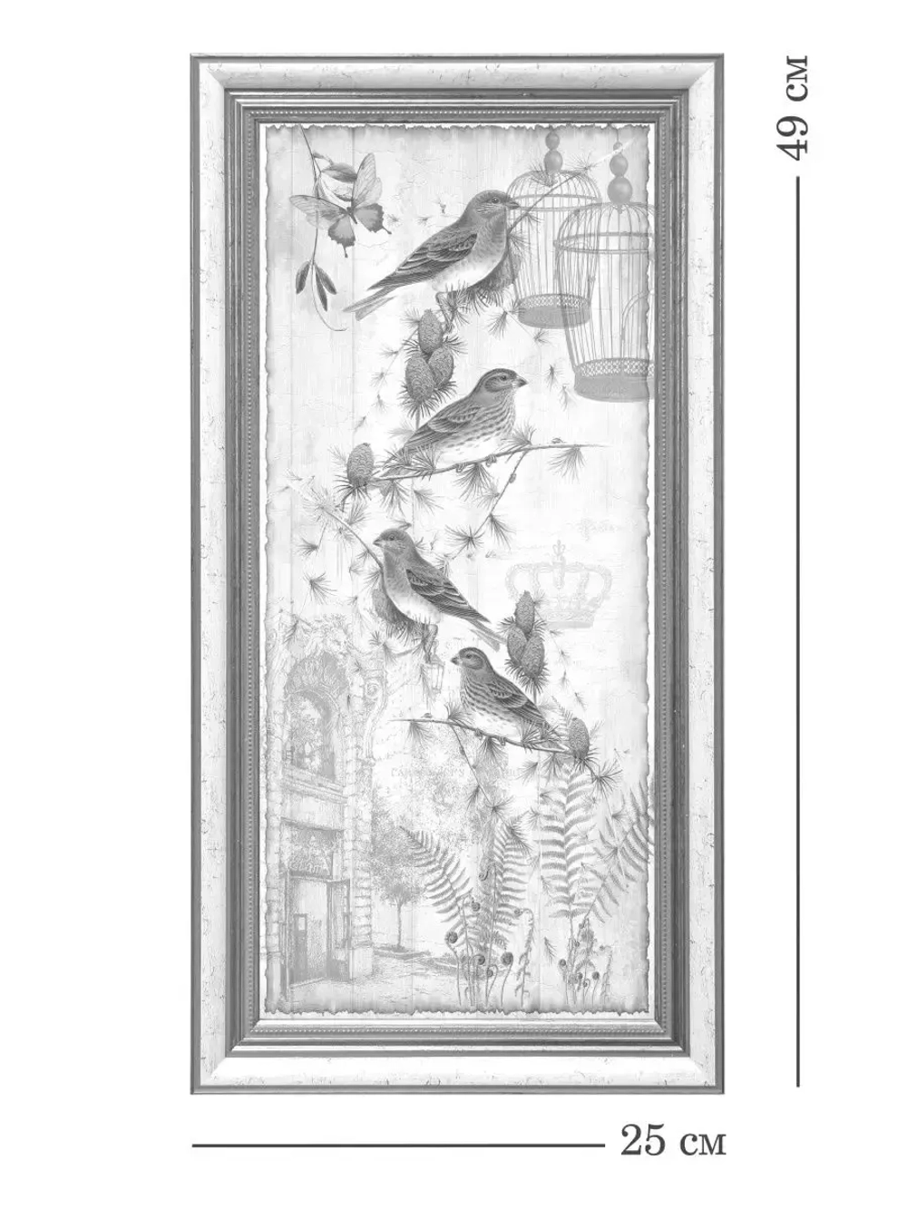 Картина на стену интерьерная на холсте 23х45см