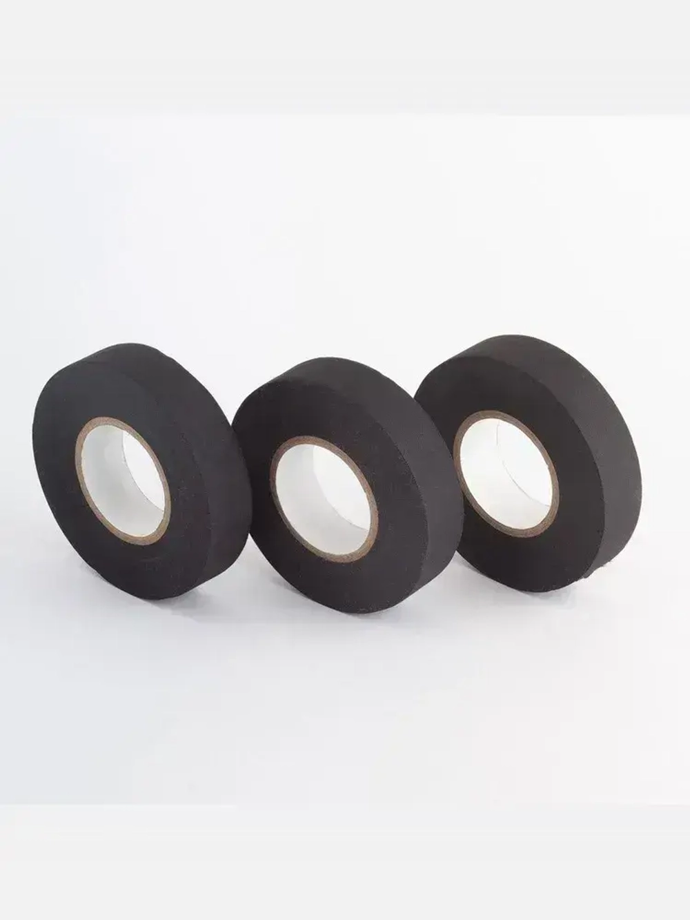 Изолента автомобильная тканевая ХБ для проводов черная, 19мм х 25м, набор 3 шт