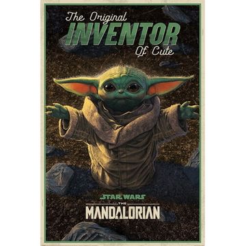 Постер PP34805 Star Wars: The Mandalorian (The Original Inventor of Cute)