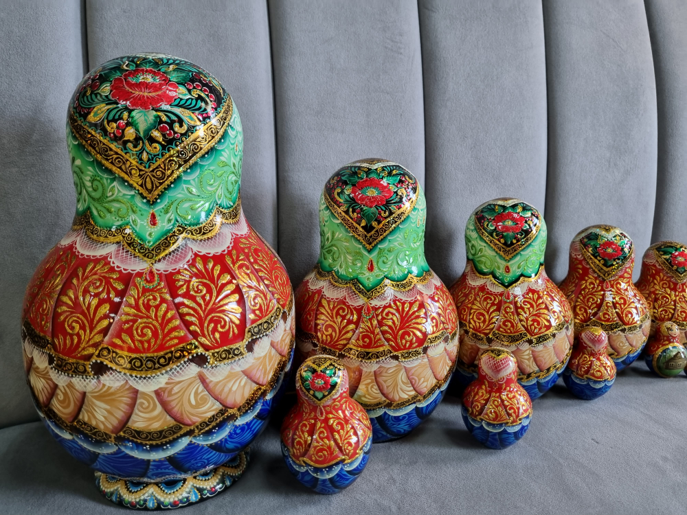 Матрешка "Лето в деревне" Русские мотивы 15мест